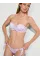 Купальник Victoria's Secret Swim Twist Push-Up Bandeau Bikini Top + Brazilian Bikini Bottom Soft Pink Zebra