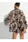 Пляжна сорочка Beachwear Voile Oversized Buttom-front Shirt Black Palms
