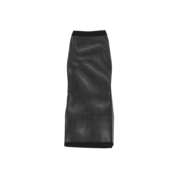 Пляжна спідниця Victoria's Secret Swim Crochet Maxi Skirt Pure Black