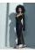 Victoria's Secret Swim Beachwear Crochet Long-Sleeve Maxi Dress Pure Black