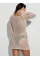 Victoria's Secret Swim Beachwear Crochet Long-Sleeve Mini Dress Pearl White