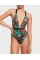 Суцільний Купальник Victoria's Secret Shine One-piece Flowers Вlack