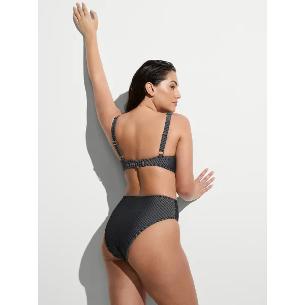 Купальник Victoria's Secret Swim Two-Tone Rib Underwire Bikini Top+Cheeky Bikini Bottom