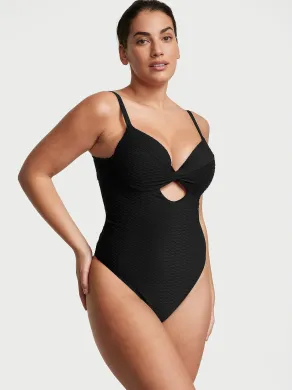 Суцільний Купальник The Twist Removable Push-Up One-Piece Swimsuit black