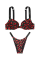  Купальник Top Shine Strap Sexy Tee Push-Up Bikini Mixed Berry