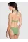 The Wave Bikini Top Green Shimmer Brazilian Bottom