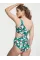 Суцільний Купальник Victoria's Secret One-piece Cut Flowers Green