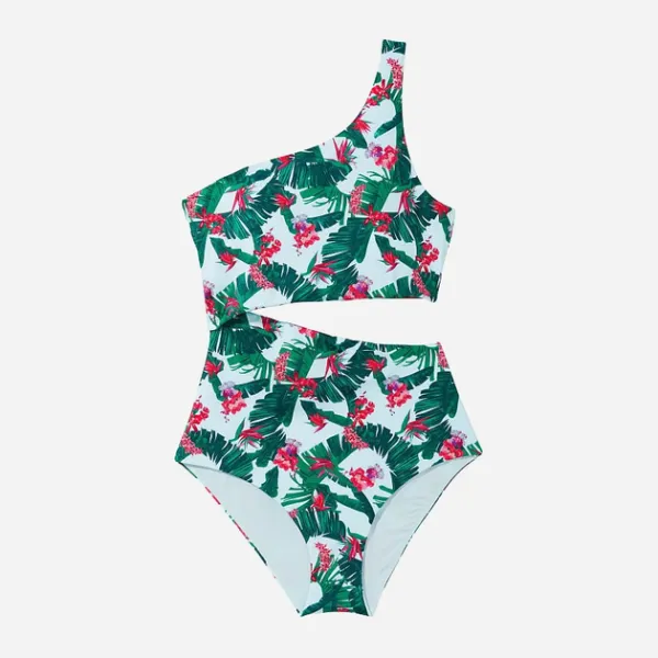 Суцільний Купальник Victoria's Secret One-piece Cut Flowers Green