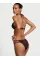 Купальник Victoria's Secret VS Archives Banded Push-Up Bikini Top+Brazilian Bikini Bottom Burgundy Dots