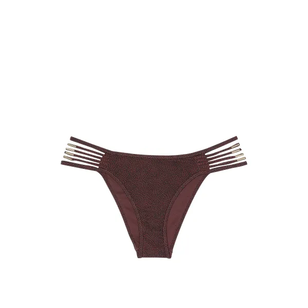Купальник Victoria's Secret VS Archives Banded Push-Up Bikini Top+Brazilian Bikini Bottom Burgundy Dots