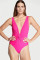 Купальник Суцільний One-piece Twist Plunge Pink 