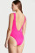 Купальник Суцільний One-piece Twist Plunge Pink 