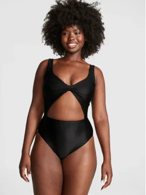 Купальник Суцільний Twist It Cutout One-Piece Swimsuit Black чорний