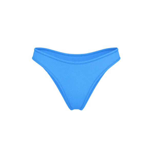 Купальник Victoria's Secret Swim Crinkle Scoop Bralette Bikini Top + Brazilian Dream Blue