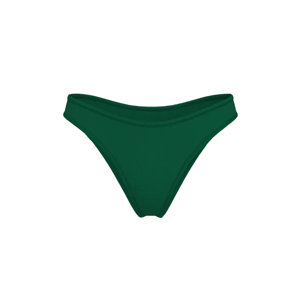 Купальник Victoria's Secret Swim Crinkle Scoop Bralette Bikini Top + Brazilian Jaguar Green