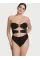 Купальник Суцільний Shimmer Cut-out Bandeau One-piece Чорний