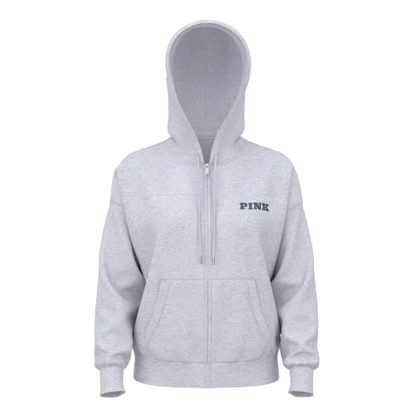 Спортивний костюм PINK Ivy Fleece Campus Full-Zip Hoodie \PINK Ivy Fleece Campus Sweatpants Medium Heather Grey