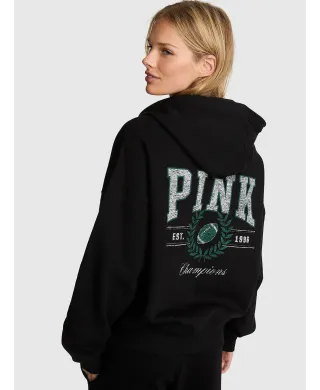 Спортивний костюм PINK Ivy Fleece Campus Full-Zip Hoodie\Ivy Fleece Campus Sweatpants Pure black game day