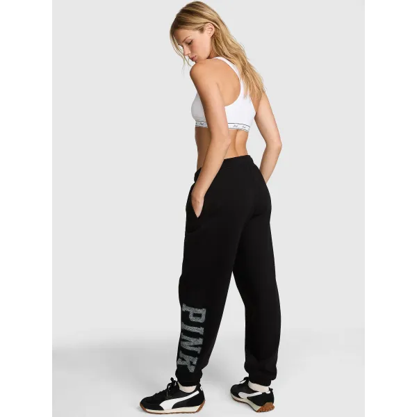 Спортивний костюм PINK Ivy Fleece Campus Full-Zip Hoodie\Ivy Fleece Campus Sweatpants Pure black game day Спортивний костюм PINK Ivy Fleece Campus Full-Zip Hoodie\Ivy Fleece Campus Sweatpants Pure black game day