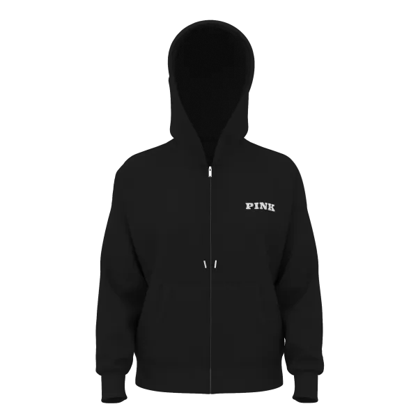 Спортивний костюм PINK Ivy Fleece Campus Full-Zip Hoodie\Ivy Fleece Campus Sweatpants Pure Black Спортивний костюм PINK Ivy Fleece Campus Full-Zip Hoodie\Ivy Fleece Campus Sweatpants Pure Black