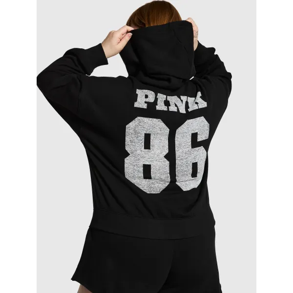 Спортивний костюм PINK Ivy Fleece Campus Full-Zip Hoodie\Ivy Fleece Campus Sweatpants Pure Black Спортивний костюм PINK Ivy Fleece Campus Full-Zip Hoodie\Ivy Fleece Campus Sweatpants Pure Black