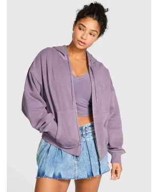 Спортивний костюм PINK Ivy Fleece Campus Full-Zip Hoodie+ Ivy Fleece Campus Sweatpants Frozen Plum