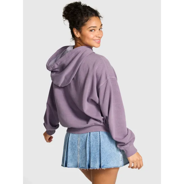 Спортивний костюм PINK Ivy Fleece Campus Full-Zip Hoodie+ Ivy Fleece Campus Sweatpants Frozen Plum