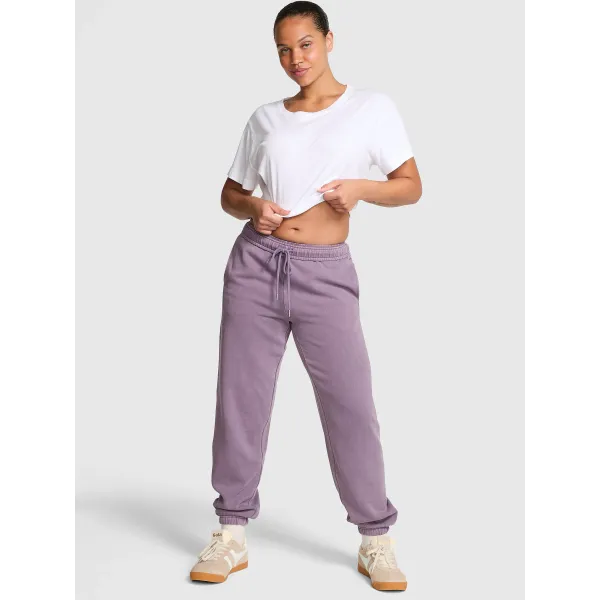 Спортивний костюм PINK Ivy Fleece Campus Full-Zip Hoodie+ Ivy Fleece Campus Sweatpants Frozen Plum