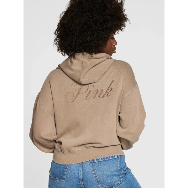 Спортивний костюм PINK Ivy Fleece Campus Full-Zip Hoodie+ Ivy Fleece Campus Sweatpants Iced Coffee