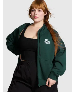 Спортивний костюм PINK Ivy Fleece Campus Full-Zip Hoodie + Ivy Fleece Campus Sweatpants Deep Forest Aspen