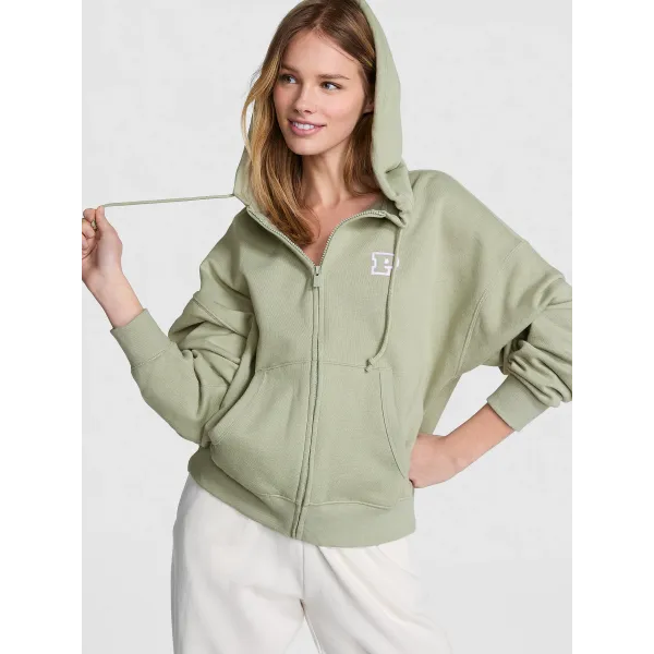 Спортивний костюм Victoria's Secret Ivy Fleece Campus Full-Zip Hoodie Green Garden+ Ivy Fleece Campus Sweatpants