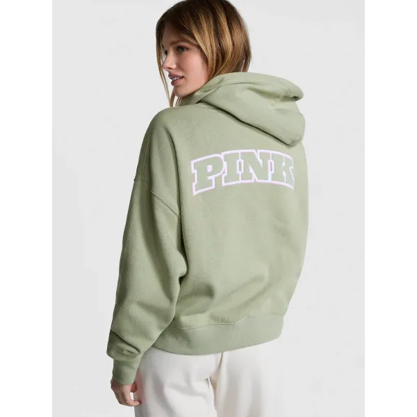 Спортивний костюм Victoria's Secret Ivy Fleece Campus Full-Zip Hoodie Green Garden+ Ivy Fleece Campus Sweatpants
