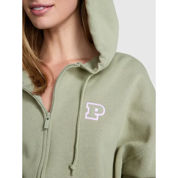 Спортивний костюм Victoria's Secret Ivy Fleece Campus Full-Zip Hoodie Green Garden+ Ivy Fleece Campus Sweatpants
