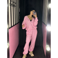Спортивний костюм Victoria's Secret Ivy Fleece Campus Full-Zip Hoodie Pink Lollipop + Ivy Fleece Campus Sweatpants