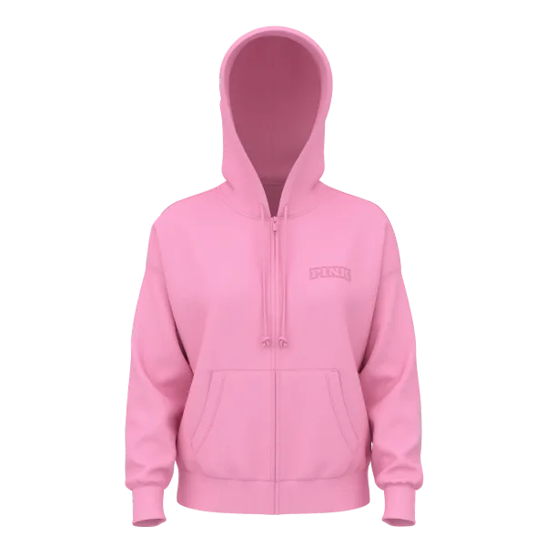 Спортивний костюм Victoria's Secret Ivy Fleece Campus Full-Zip Hoodie Pink Lollipop + Ivy Fleece Campus Sweatpants