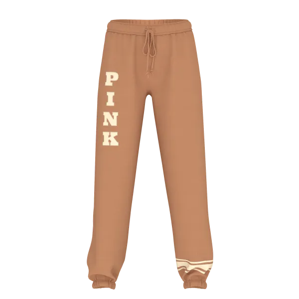 Спортивний костюм Victoria's Secret Ivy Fleece Classic Crew Sweatshirt + Pants Toffee
