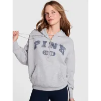 Спортивний костюм Victoria's Secret Ivy Fleece Campus Half-Zip Hoodie + Ivy Fleece Campus Sweatpants Medium Heather Grey