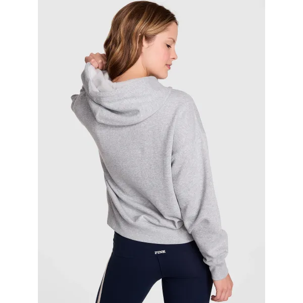 Спортивний костюм Victoria's Secret Ivy Fleece Campus Half-Zip Hoodie + Ivy Fleece Campus Sweatpants Medium Heather Grey