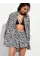 Пляжний костюм Victoria's Secret Swim Beachwear Voile Oversized Button-Front Shirt + Shorts Snow Leopard