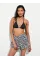 Пляжний костюм Victoria's Secret Swim Beachwear Voile Oversized Button-Front Shirt + Shorts Snow Leopard