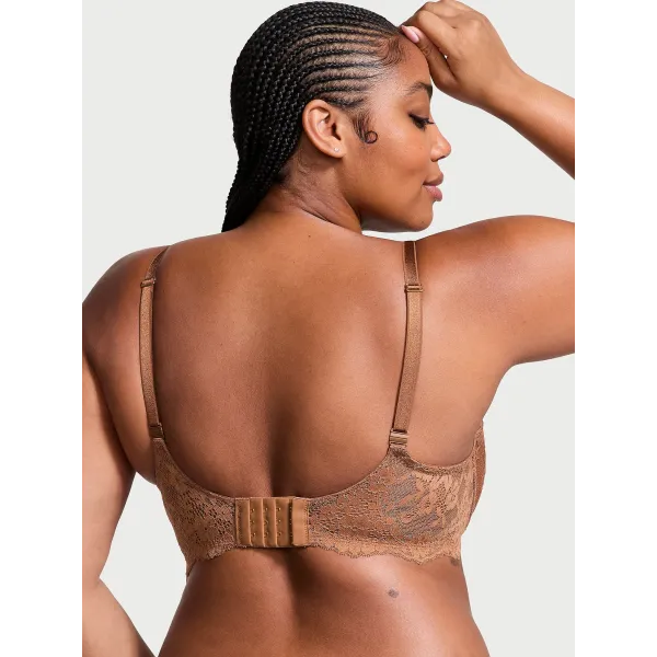 Комплект Dream Angels Wicked Unlined Lace Balconette Bra Lift without Padding Caramel