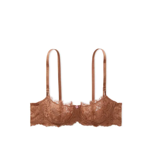 Комплект Dream Angels Wicked Unlined Lace Balconette Bra Lift without Padding Caramel