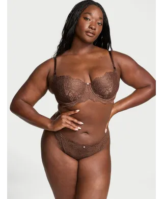 Комплект Dream Angels Wicked Unlined Lace Balconette Bra Lift without Padding Mousse