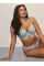 Комплект The T-shirt Shine Patch Lightly Lined Wireless Bra Grey + Thong