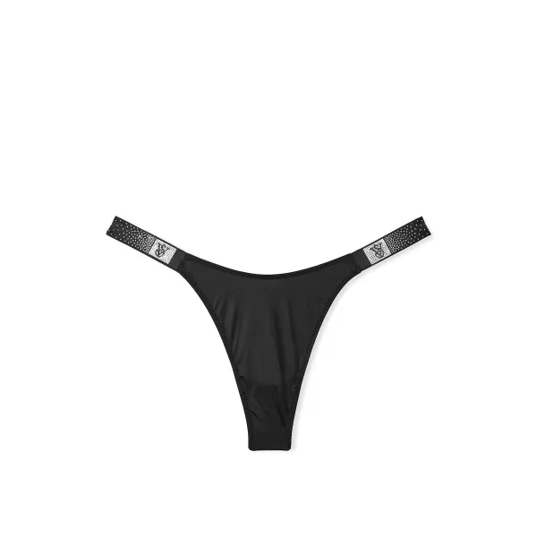 Комплект Very Sexy Logo Shine Strap Push-Up Bra +Thong Black