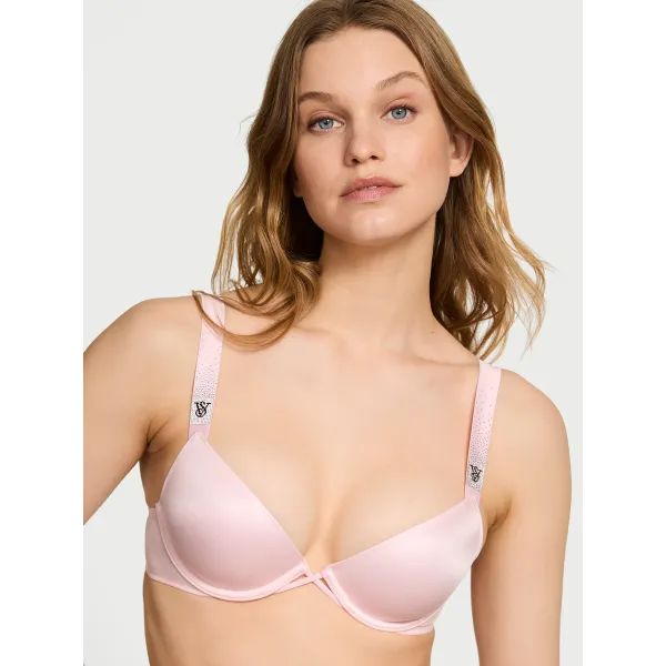 Комплект Very Sexy Scattered Shine Strap Lightly Lined Low-Cut Demi Bra +Thong Cheeky Angel Pink