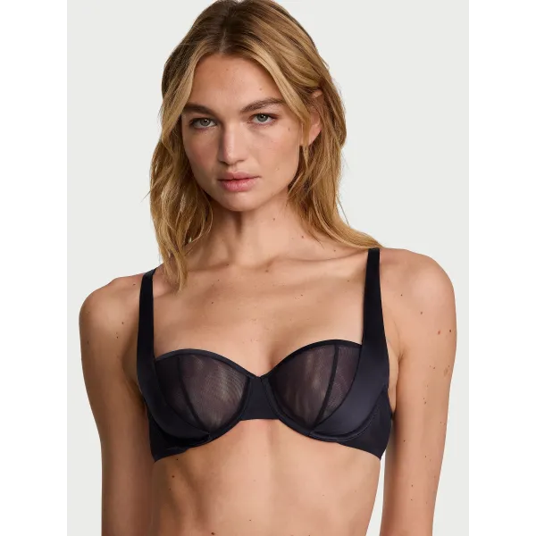 Комплект Very Sexy Sheer Reveal Unlined Balconette Bra +Thong Panty Soirée Blue