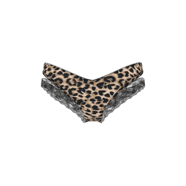 Комплект Very Sexy Smooth Lightly Lined Plunge Demi Bra+Cheeky Panty Leopard