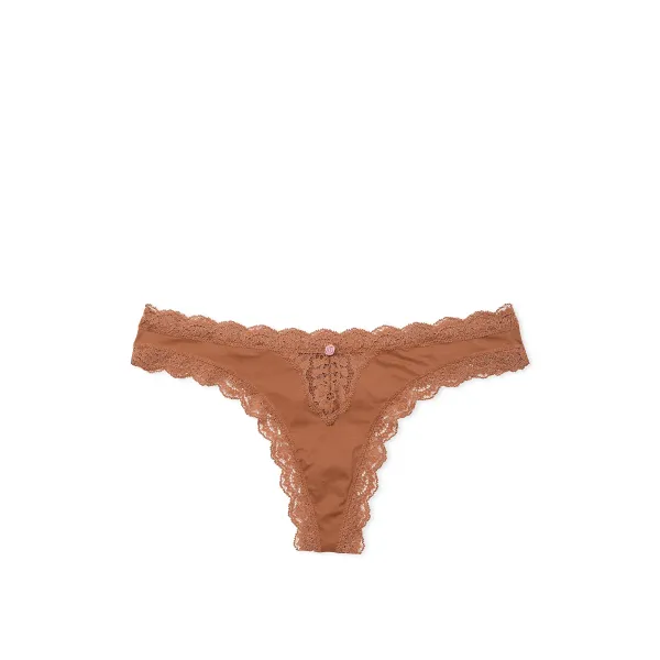 Комплект Very Sexy Smooth Lightly Lined Plunge Demi Bra+Thong Caramel