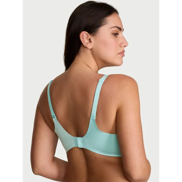 Комплект Victoria's Secret Bare Infinity Flex Perfect Shape Wireless Push-Up Bra + Thong Panty Canal Blue